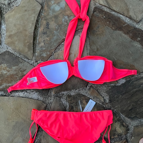 Anthropologie Seafolly Australia Bikini Swimsuit Set Size 10/12 - Picture 8 of 13